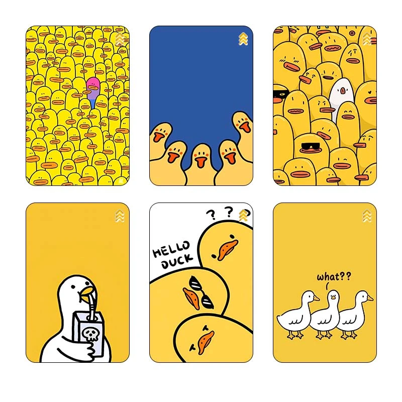 استيکر کارت کارنيکا طرح اردک کیوت کد 34876 مجموعه 6 عددی