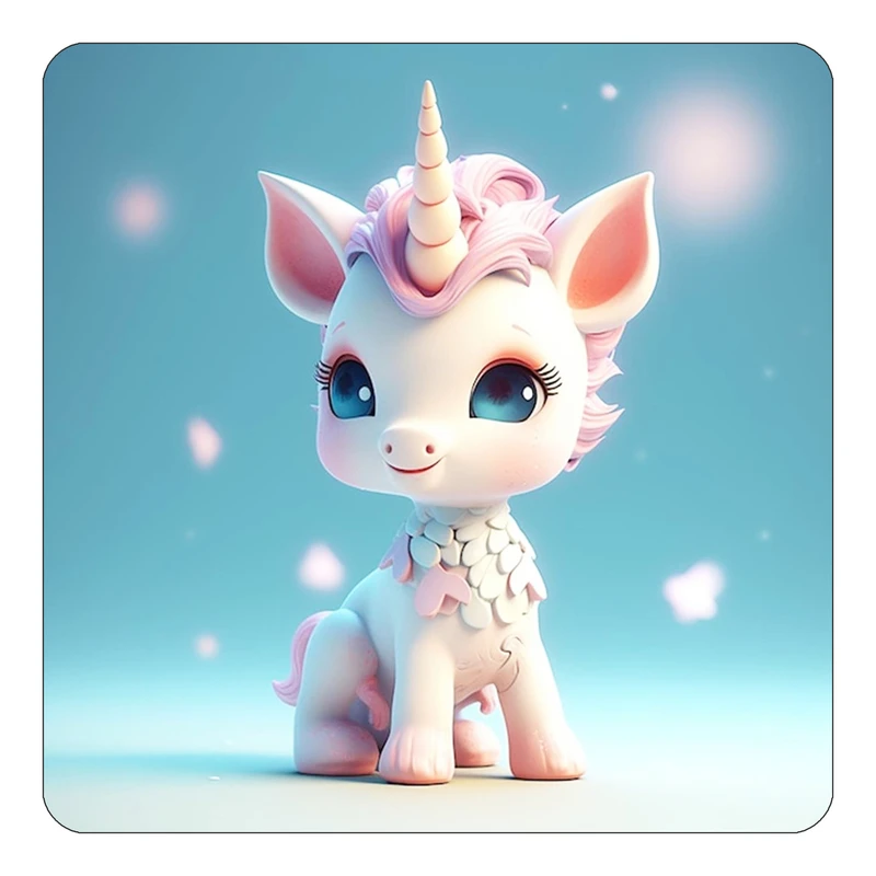 مگنت کاکتی طرح اسب تک شاخ و یونیکورن مدل mp31777