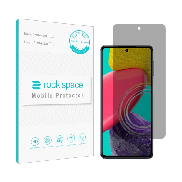 محافظ صفحه نمایش حریم شخصی راک اسپیس کد PRV مناسب برای گوشی موبایل سامسونگ Galaxy M53