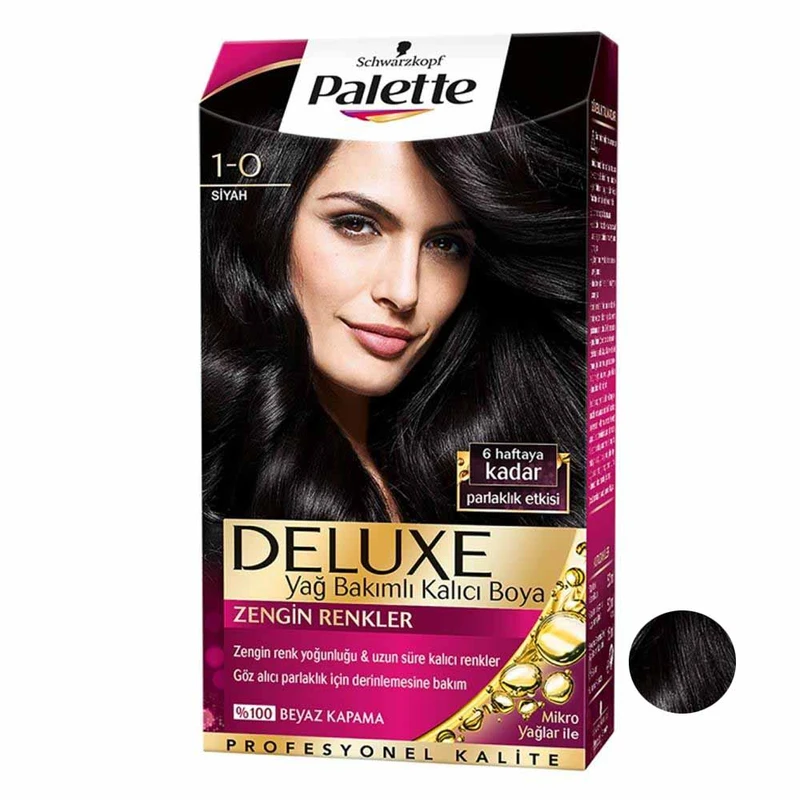 کیت رنگ مو پلت سری DELUXE شماره 0-1 حجم 50 میلی لیتر رنگ مشکی