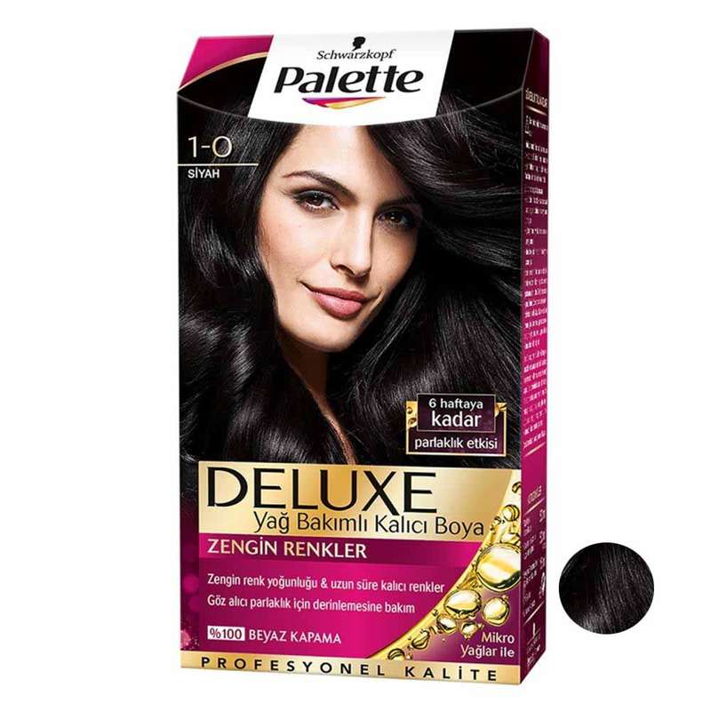 کیت رنگ مو پلت سری DELUXE شماره 0-1 حجم 50 میلی لیتر رنگ مشکی