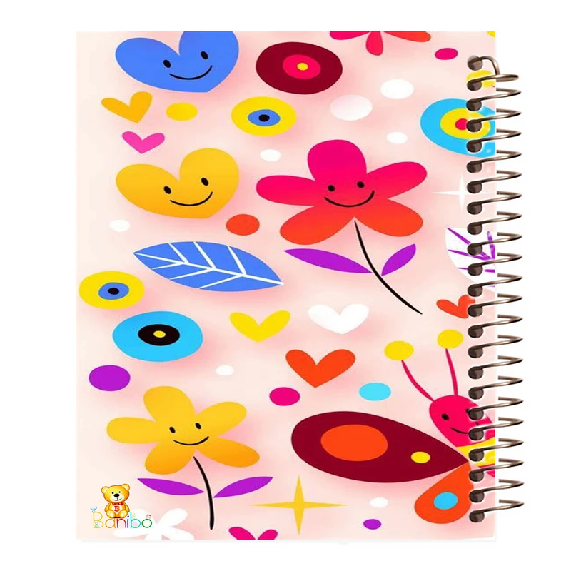 دفتر مشق 100 برگ بانیبو طرح گل  کد 776