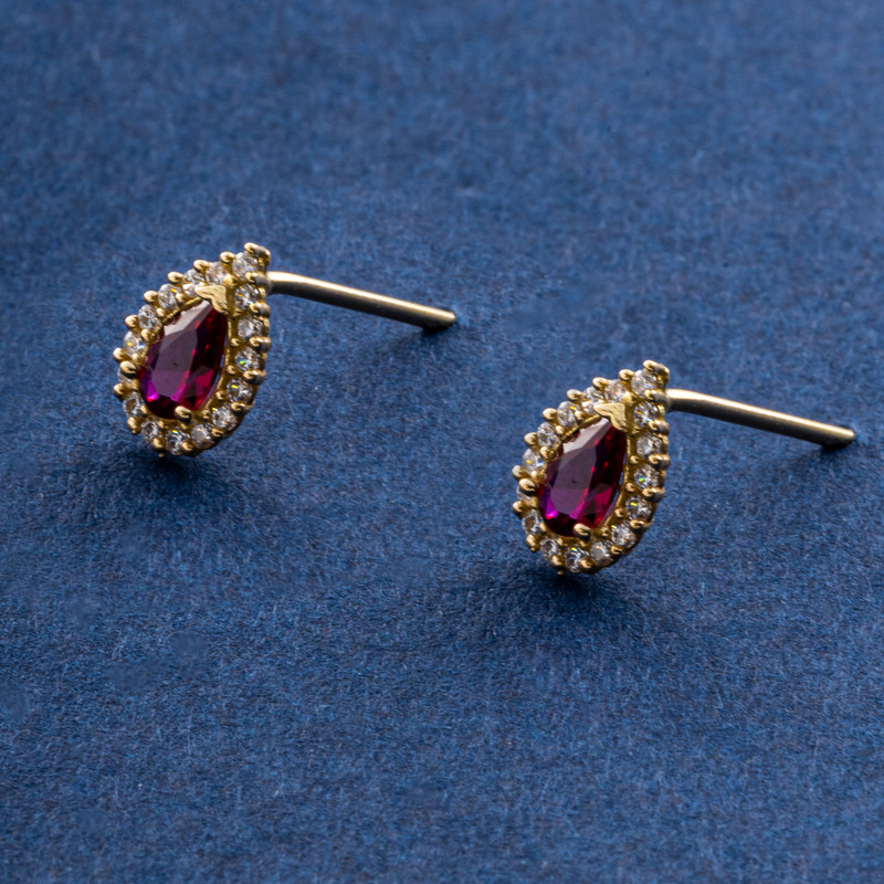 نیم ست طلا 18 عیار زنانه جواهری سون مدل 2795