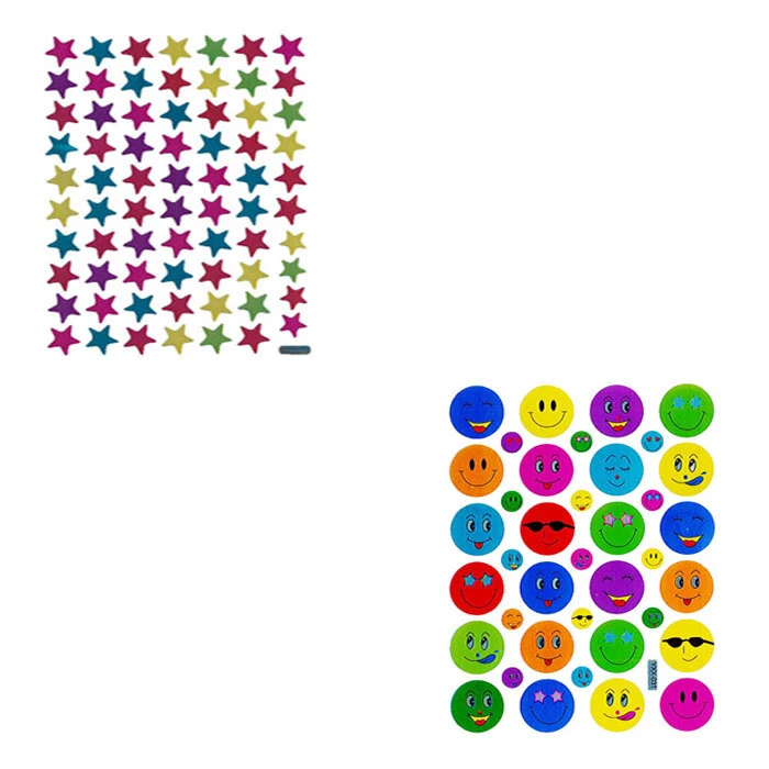 برچسب طرح ایموجی و ستاره کد st111 مجموعه 20 عددی