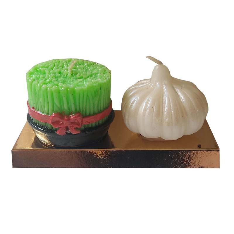 شمع مدل سفره هفت سین مجموعه 2 عددی 