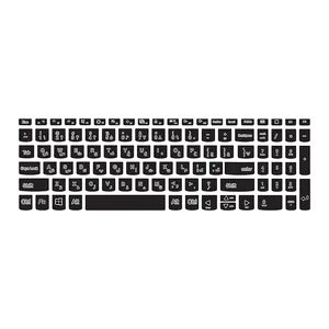 برچسب حروف فارسی کیبورد توییجین و موییجین مدل black 01 مناسب برای لپ تاپ لنوو IdeaPad L340 15IRH