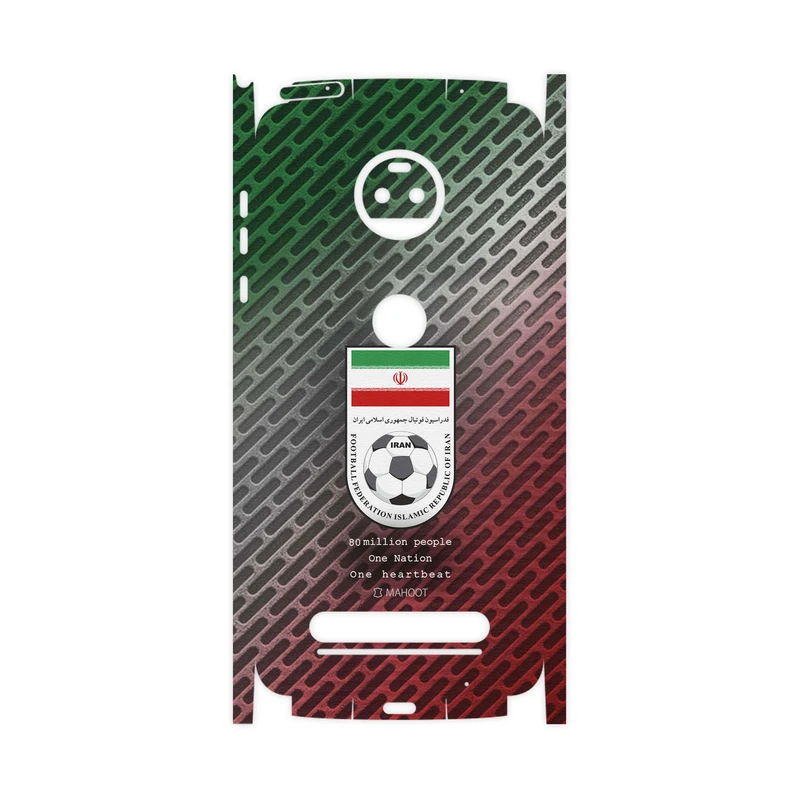 برچسب پوششی ماهوت مدل Iran-National-Football-Team-FullSkin مناسب برای گوشی موبایل موتورولا Moto Z2 Force