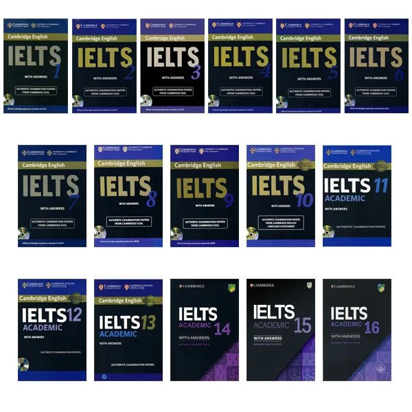 کتاب Cambridge IELTS Academic اثر جمعی از نویسندگان انتشارات کمبریدج 16 جلدی
