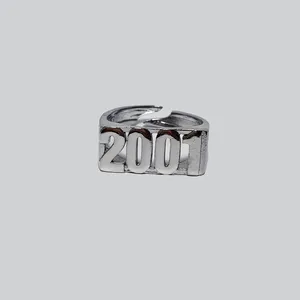 انگشتر دخترانه مدل 2001 رنگ نقره ای
