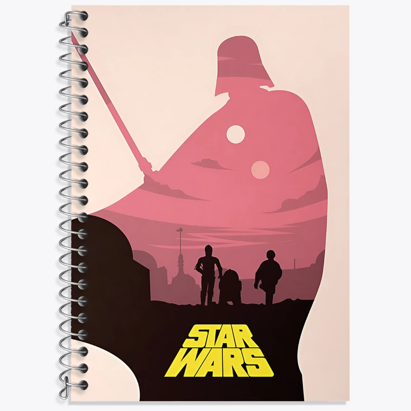 دفتر لغت 50 برگ خندالو طرح جنگ ستارگان (Star Wars)  کد N3248