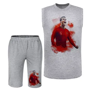 ست تاپ و شلوارک مردانه مدل رونالدو A437