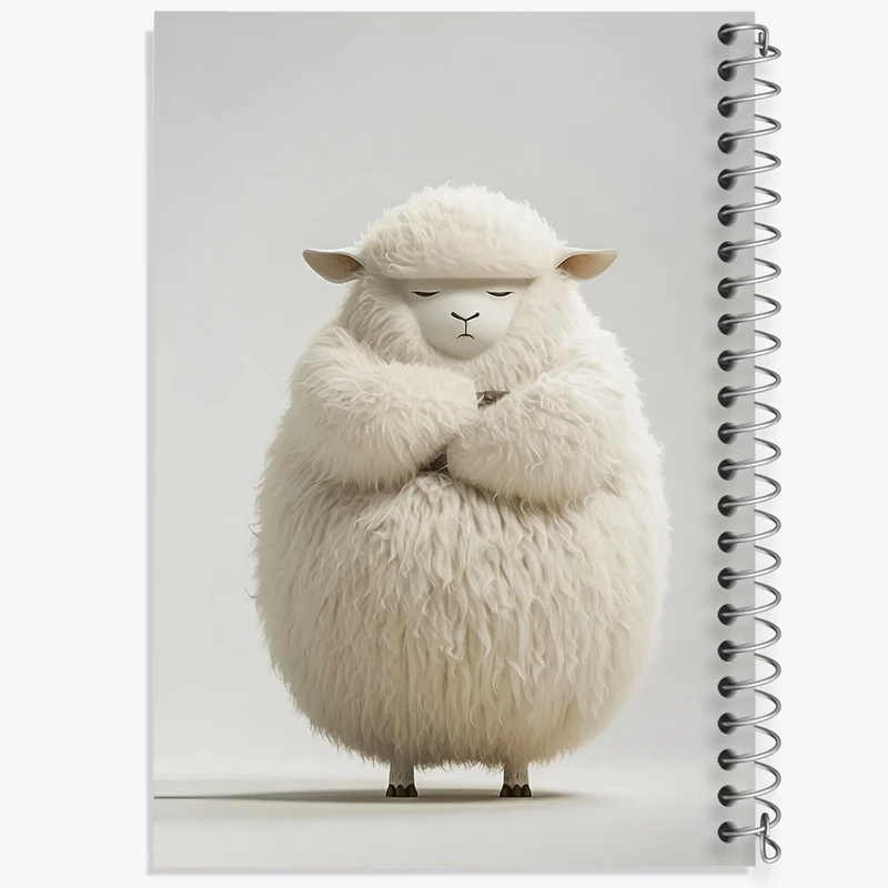 دفتر شطرنجی 50 برگ خندالو طرح گوسفند بانمک کد N5855