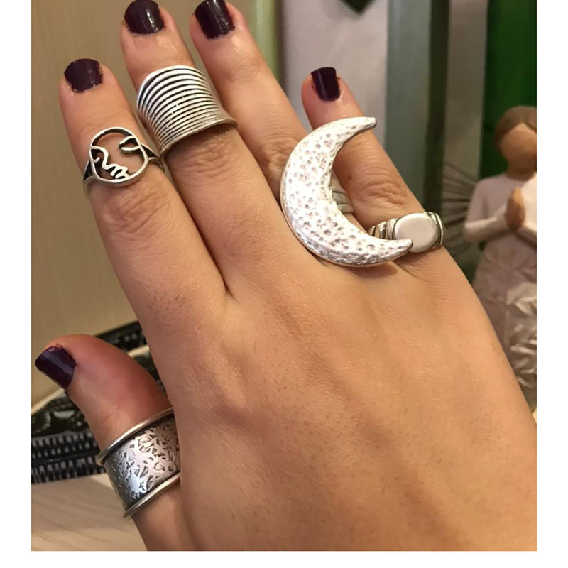 انگشتر زنانه مدل ماه کد MOON-6