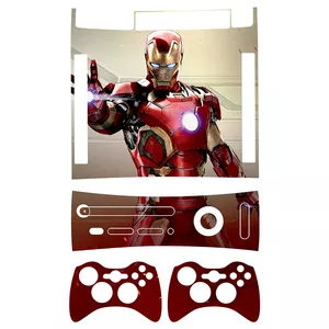   برچسب ایکس باکس 360 آرکید طرح iron man کد 3 مجموعه 4 عددی