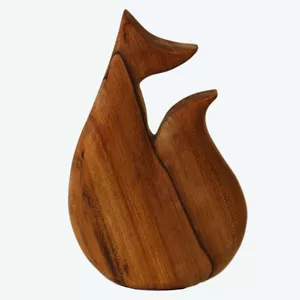 مجسمه چوبی مدل روباه کد W26