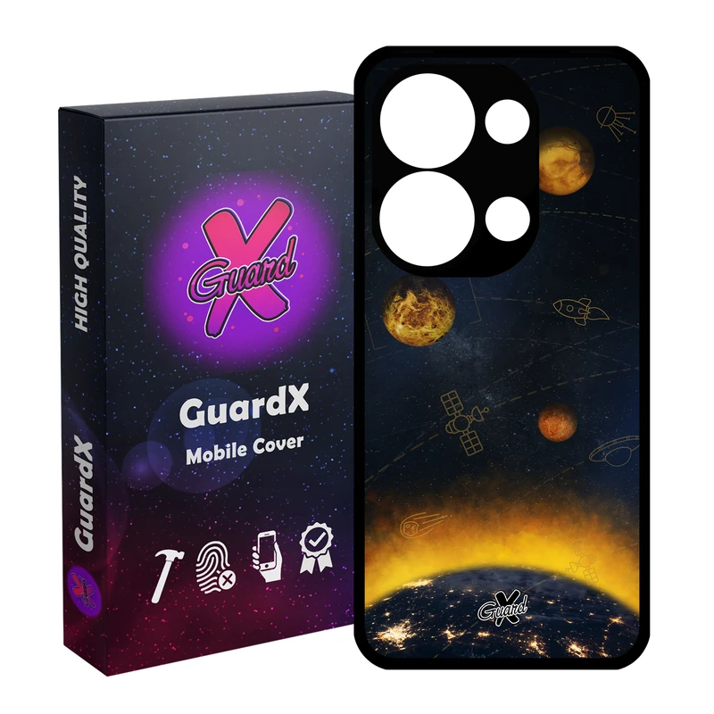 کاور گارد ایکس طرح Galaxy مدل Glass10166 مناسب برای گوشی موبایل شیائومی Poco X6 5G / Note 13 Pro 5G