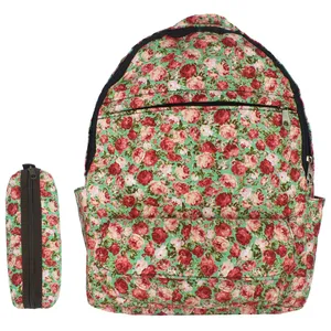 کوله پشتی مدل گل ریز کد bkp 94801 به همراه جامدادی