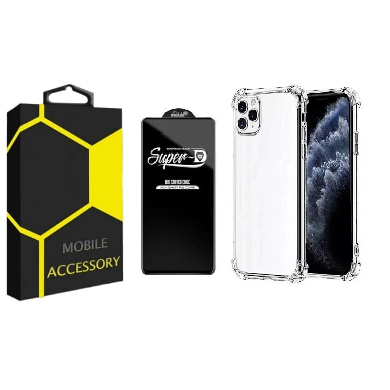 کاور مدل Kapsooli مناسب برای گوشی موبایل اپل Iphone 13 Pro Max به همراه محافظ صفحه نمایش