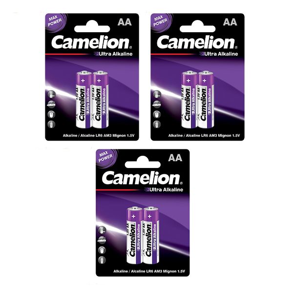 باتری قلمی کملیون مدل اولترا آلکالاین بسته 6 عددی