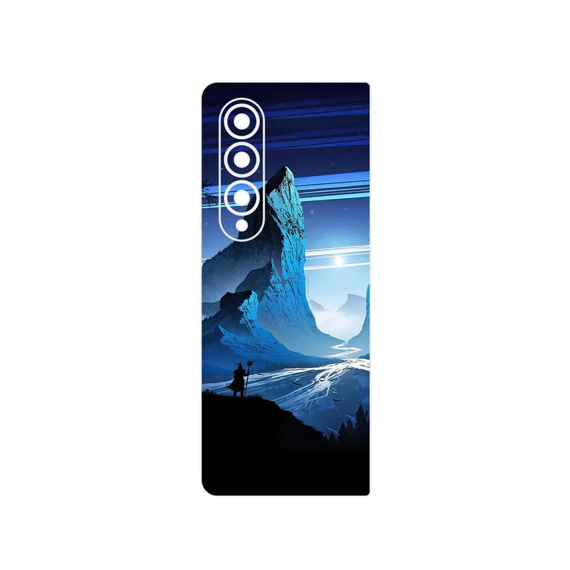 برچسب پوششی ماهوت مدل Blue Mountains Digital Art مناسب برای گوشی موبایل سامسونگ Galaxy Z Fold4