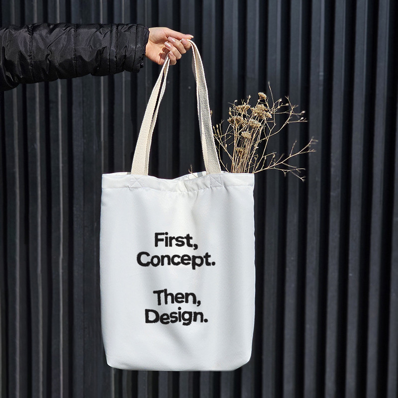 ساک خرید پارچه ای خندالو طرح دیزاین مدل توت بگ کد 6866