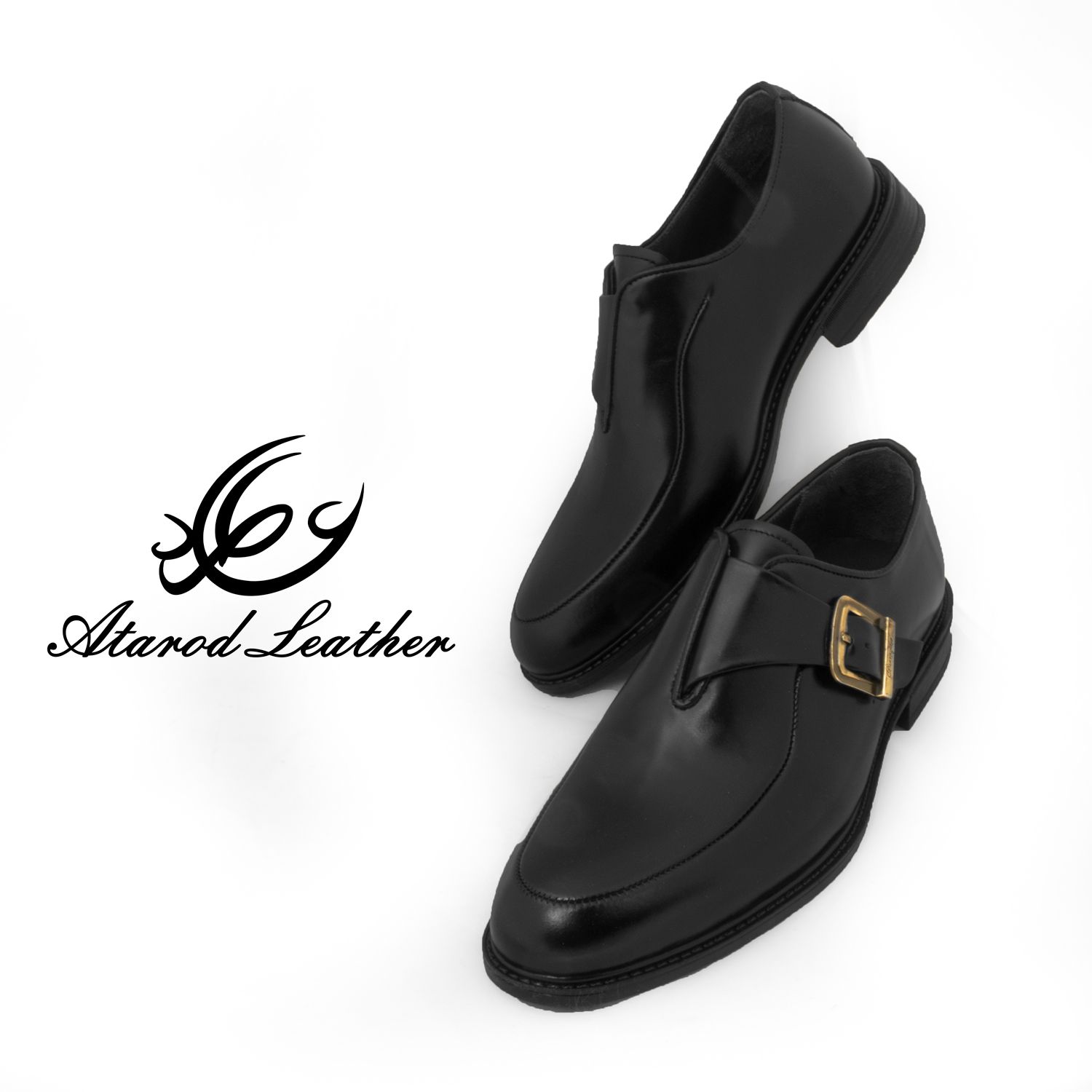 کفش مردانه چرم عطارد مدل چرم طبیعی کد SH284 -  - 3