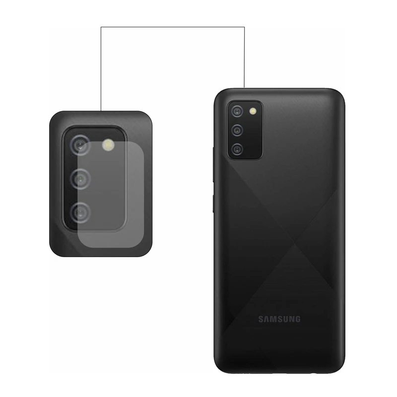 محافظ لنز دوربین مدل ROCKO مناسب برای گوشی موبایل سامسونگ GALAXY A02S