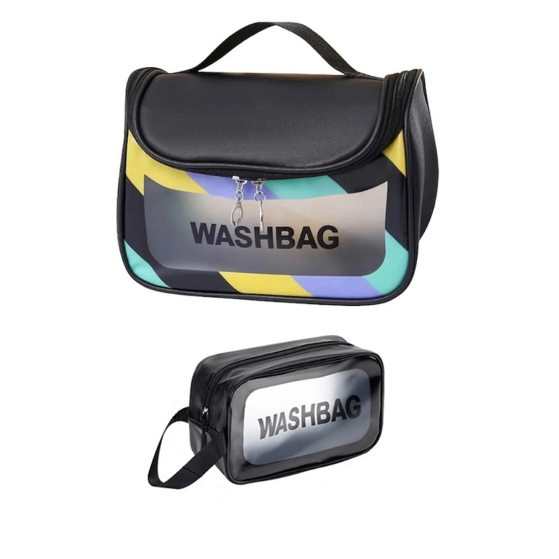 کیف لوازم آرایش زنانه مدل WASHBAG بسته 2 عددى