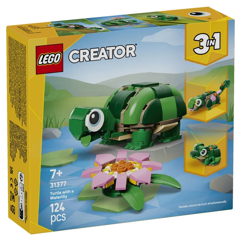 لگو ۱۲۴ تکه سری کریتور مدل لاک پشت و نیلوفر آبی کد 31377