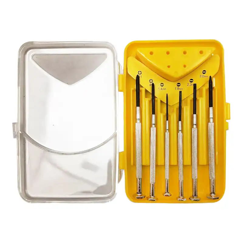 مجموعه 6 عددی پیچ گوشتی ساعتی مدل فلزی QTools