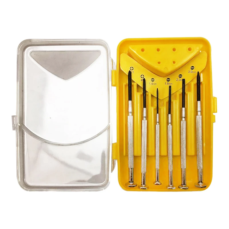 مجموعه 6 عددی پیچ گوشتی ساعتی مدل فلزی QTools