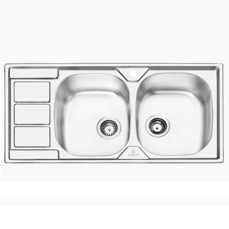 سینک ظرفشویی پرنیان استیل مدل 1217 توکار