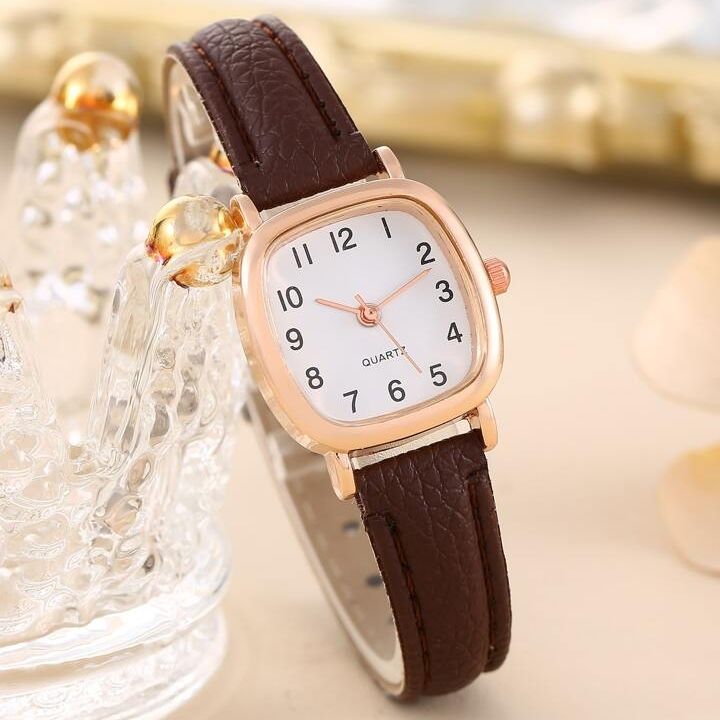 ساعت مچی عقربه ای زنانه مدل کلاسیک کژوال بند چرم کد ۱ - - 3