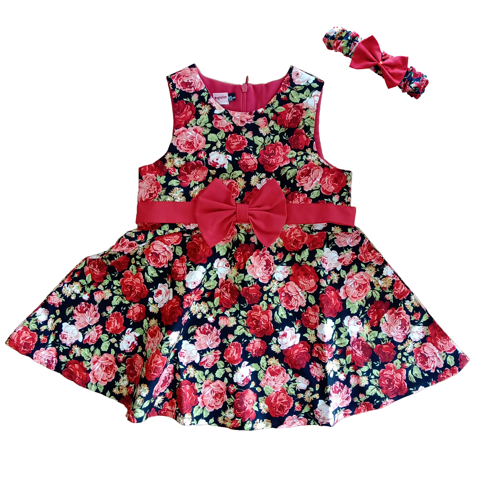 ست پیراهن و هدبند نوزادی مدل مهربانو کد 22