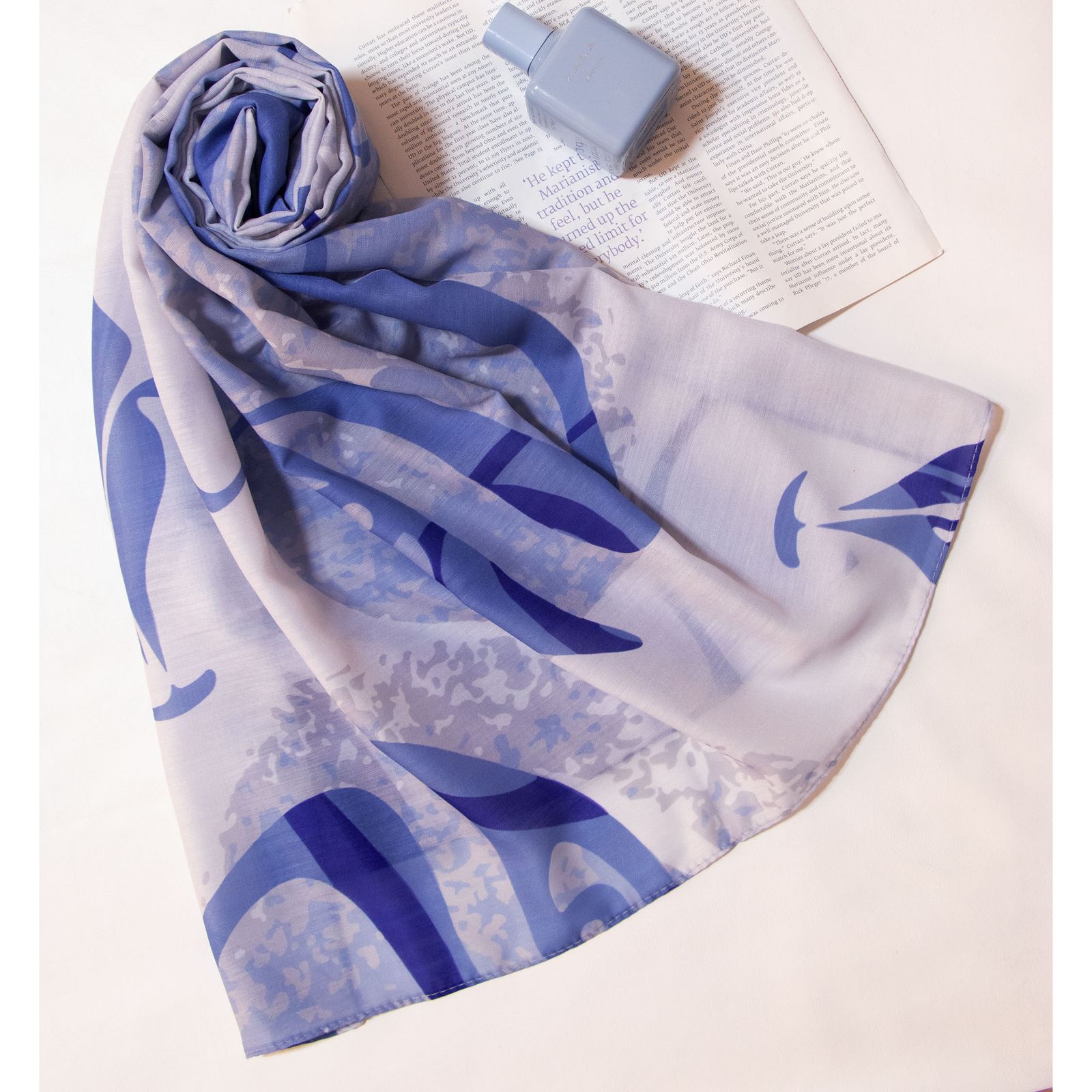 شال زنانه مدل نخی خنک تابستانه چهره کد a-1950-1 -  - 7