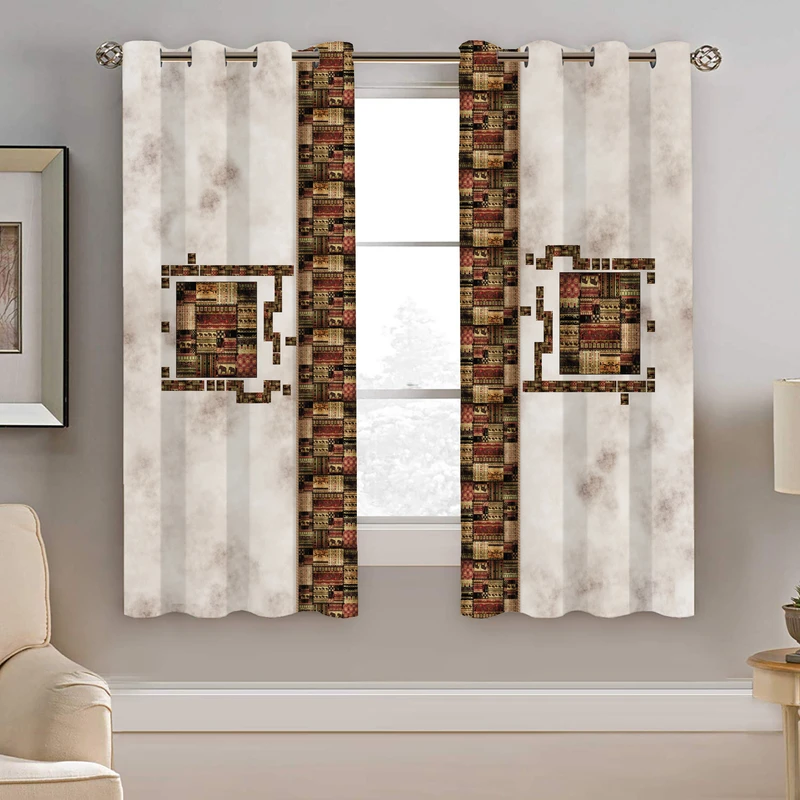 پرده نیروانا طرح سنتی مدل هازان کد 9047 سایز 140×200 سانتی متر