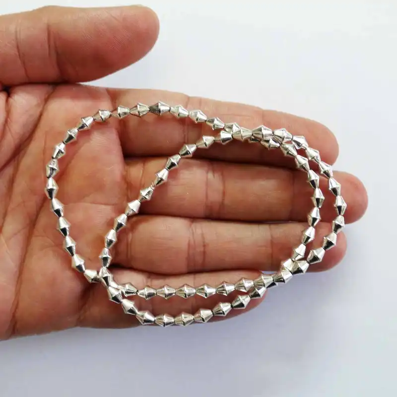 مهره دستبند مدل حدید چند وجهی کد MO-1011 مجموعه 40 عددی