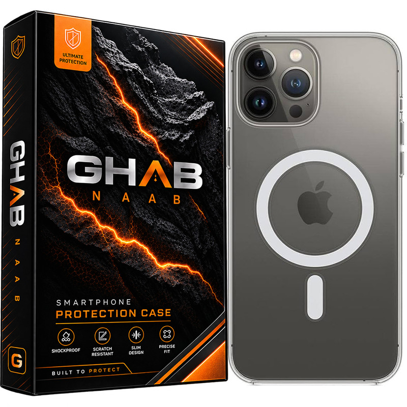 کاور قاب ناب مدل مگسیف دار مناسب برای گوشی موبایل اپل IPhone 14 Pro