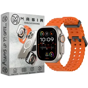 Masir Ocean SGK Silicone Strap suitable for Apple Watch Series 1/2/3/4/5/6/7/8/9/SE/ULTRA/ULTRA 2 42/44/45/49mm