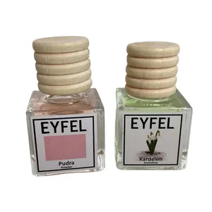 خوشبوکننده هوا خودرو ایفل مدل گل یخ و پودر آرایشی کد Snowdrop-Powder حجم 10 میلی‌ لیتر بسته 2 عددی
