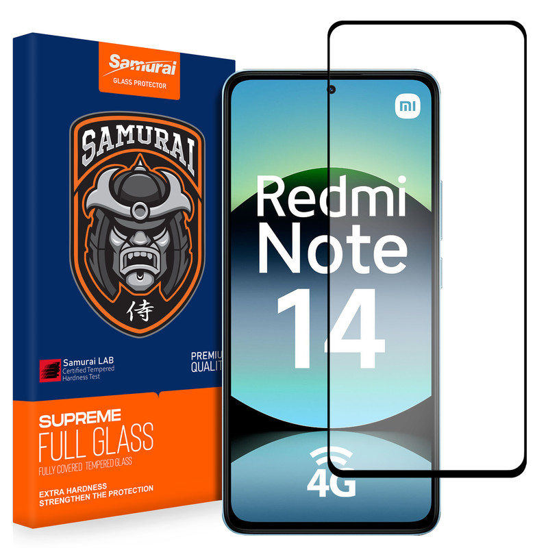 محافظ صفحه نمایش سامورایی مدل ovglass مناسب برای گوشی موبایل شیائومی Redmi Note 14 4G 