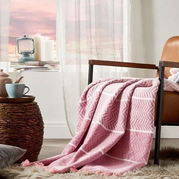 پتو ازدیلک مدل Colorida Pembe سایز 180×220 سانتی متر