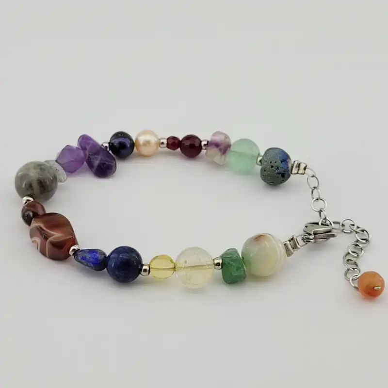 دستبند زنانه مدل سنگ Chakra کد 00813