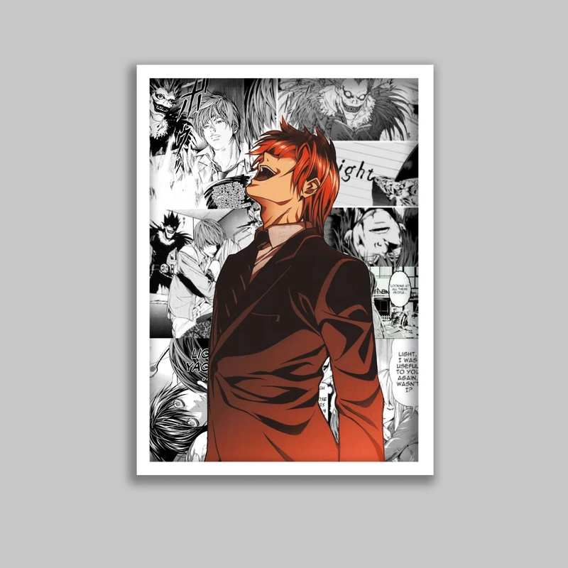 تابلو مدل انیمه دفترچه مرگ Death Note کد LA-G10534