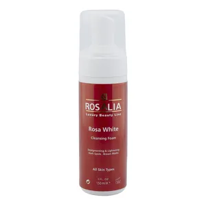 فوم پاک‌کننده و روشن‌کننده پوست رزالیا مدل Rosa White حجم 150 میلی‌لیتر