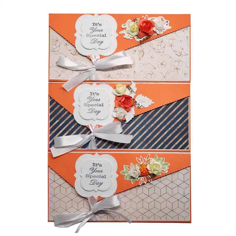 پاکت پول مدل گل مجموعه 3 عددی