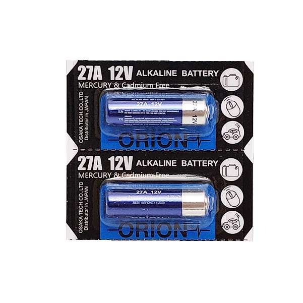 باتری 27A اوریون مدل آلکالاین بسته دو عددی