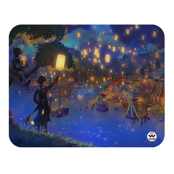 ماوس پد شادیت مدل بازی گنشین ایمپکت کد01 سایز24*19سانتی متر