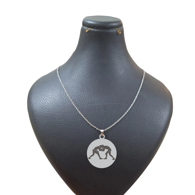 گردنبند هایکا طرح ورزشی سرشاخ کشتی کد am.jh 403