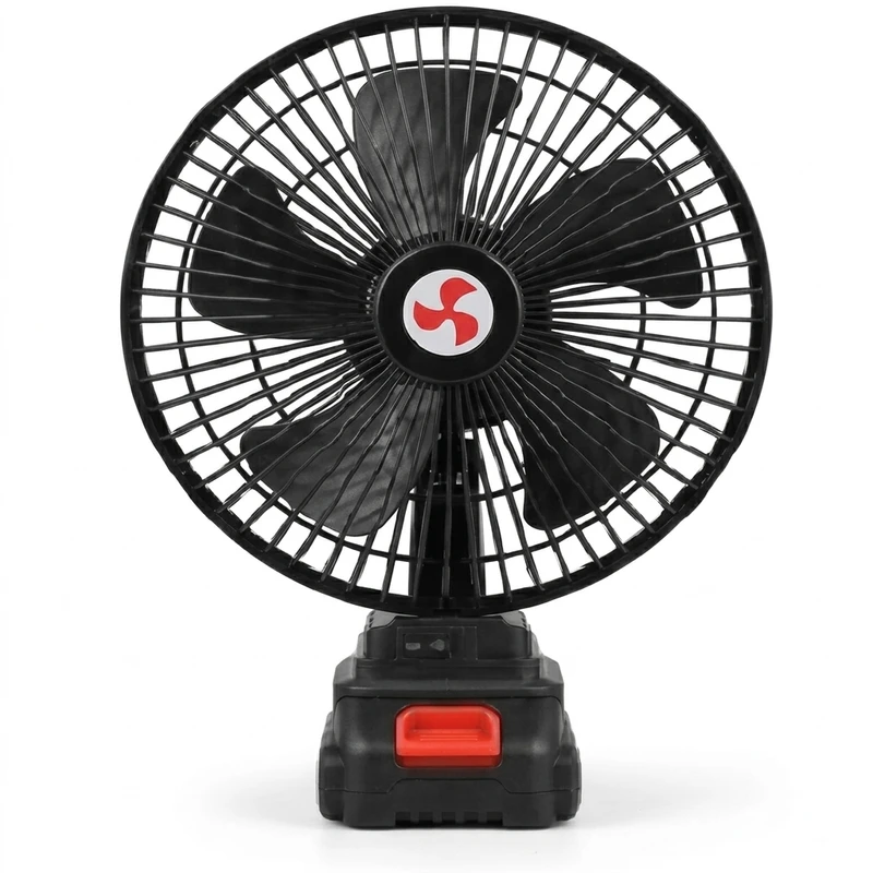 پنکه شارژی رومیزی چرخشی مدل  super purtabel ظرفیت 4500 میلی آمپر ساعت